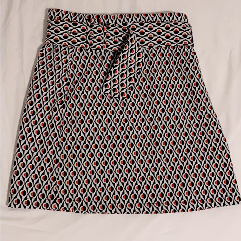 Retro Geometric Skirt